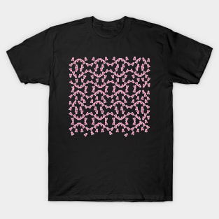 Breast Cancer Awareness Pink Ribbon Hope Pattern T-Shirt